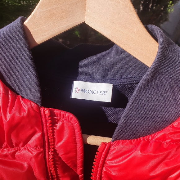 Moncler down bomber jacket, size small - Picture 3 of 9